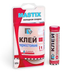 Клей холодная сварка термостойкая (250*C) 55гр  MASTIX
