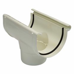 Воронка желоба D125мм  NORDSIDE белый
