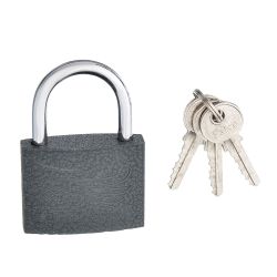 Замок навесной 50мм "Серый металл" FALCO