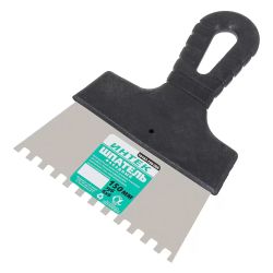 Шпатель нерж зубчатый 150мм, зуб   8х  8мм  888