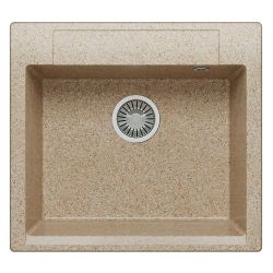 Мойка иск мрамор накладная 510 х 560 х 200мм песочный ARGO  POLYGRAN