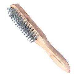 Щетка стальная с дер. ручкой, 5 рядов  ПЕТРОВИЧ