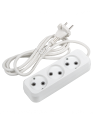 Удлинитель 3 местный  3 метра  10А, б/з  GENERAL