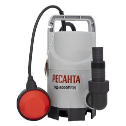 Насос дренажный НД-8000П/35 (133л.м.,напор 5м, д.ч.35мм, 350Вт) РЕСАНТА