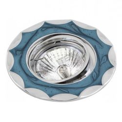 Светильник точечный MR16  COMTECH Volans (хром/синий)