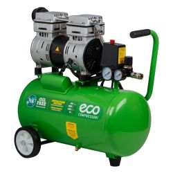 Компрессор воздушный безмасляный ECO AE-25-OF1 (800Вт, 140 л/мин, объем ресивера 24л, раб.дав.8атм)