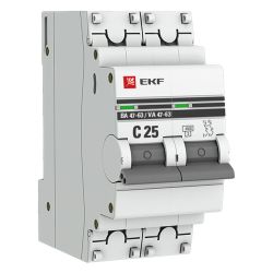 Автомат   25А, 2п, ВА-4763  EKF PROxima