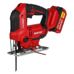 Лобзик аккумуляторный  WORTEX  CJS 8030  (18В, 1акк,4.0Ач, глубина пропила 85мм,1.45кг)