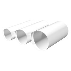 Воздуховод круглый ПВХ 100мм 0,5м  ЭВЕНТ