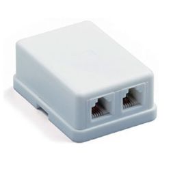 Розетка телеф. евро 2 гнезда 6р4с