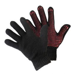 Перчатки "Стойкость к загрязнению утепленные, манжета-крага" хлопок+флис, ПВХ покрытие