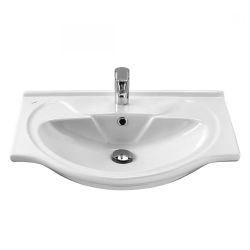 Умывальник мебельный белый БАЙКАЛ 65 c отв. 650х180х475  SANTEK