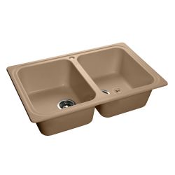 Мойка иск мрамор накладная 786 х 500 х 200мм топаз STANDART  GRANFEST