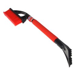 Щетка для уборки снега с распушенной щетиной+скребок, 64см х 10,7см NEW GALAXY