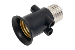 Переходник патрон Е27-розетка ECOLA