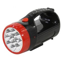 Фонарь аккум. SMARTBUY  SBF-401-1-К 12свд+9свд ,2режима,черный/пластик