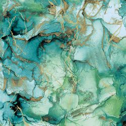 Обои флиз основа горячего тиснения 1,06х10м Profi Deco New 4  мрамор изумруд 60334-07