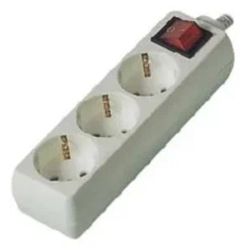 Колодка 3-ая с/з с выкл.  GENERAL белый