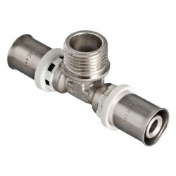 Тройник 26 -   3/4" НР пресс  VALTEC