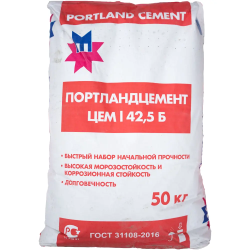 Цемент М-500 ЦЕМ I 42,5Б (мешок по 50кг) Мордовцемент