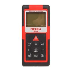 Дальномер ДЛ-40 (дальность измерения 0,05-40м,погрешность +/- 2мм,питание 3*ААА)  РЕСАНТА