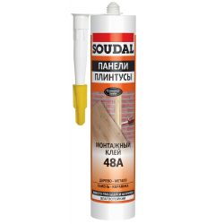 Клей жидкие гвозди для панелей каучуковый 48А 280мл  SOUDAL