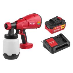 Краскораспылитель аккумуляторный  WORTEX CPS 1810 (18 LI-Ion, 4Ач, 700мл/мин, 1.0л)