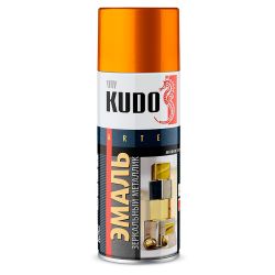 Эмаль акриловая аэрозоль металлик хром зеркальный  520мл  KUDO