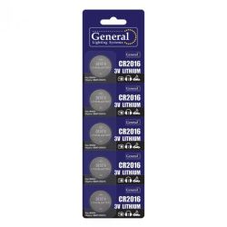 Батарейка тип CR2016  GENERAL