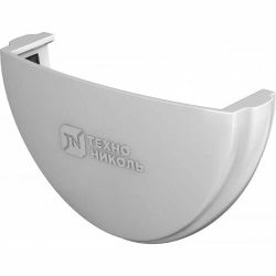 Заглушка желоба D120/80мм  Технониколь Оптима белый