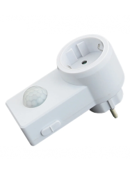 Датчик движения  розеточный ДДР-01, 1200Вт, 9м  ЭРА