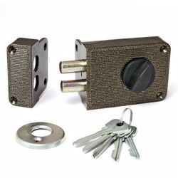 Замок накладной ЗН - 1 - 3 цилиндр, бронза  ЗЕНИТ-ХИММАШ Дмитровоград