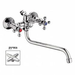 Смеситель ванн.-душ. 1/2" кер.  LEDEME 