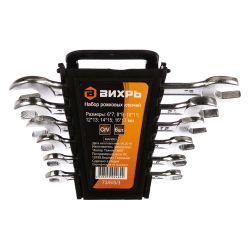 Набор ключей рожковых   6-17мм,   6шт  ВИХРЬ