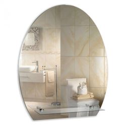 Зеркало  490 х 580мм 1 полочка УЮТ  MIXLINE