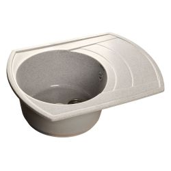 Мойка иск мрамор накладная 645 х 490 х 200мм серый RONDO  GRANFEST