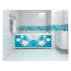 Экран под ванну 1,7 м  пластик Водяная лилия Ультралегкий Арт  МЕТАКАМ