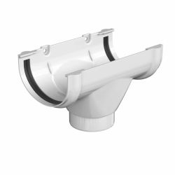 Воронка желоба D120/80мм  Технониколь Оптима белый