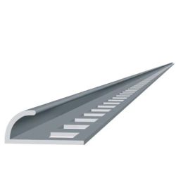 Раскладка для отделки наружных углов 7-  8мм х 2,5м ПВХ белая