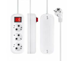 Удлинитель 3 местный  1,5 метра с выкл  16А, с/з (ПВС 3х1)  1-2.SALE