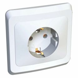 Розетка 1-ая с/п с/з SCHNEIDER ELECTRIC Этюд белый