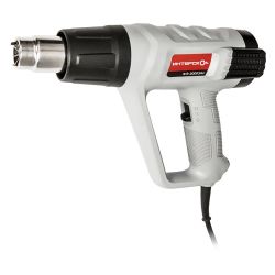 Фен строительный  ИНТЕРСКОЛ  ФЭ-2000 ЭМ  (2000Вт,300-600л/мин,темп.50-600град,сопло 4шт,0.930кг)