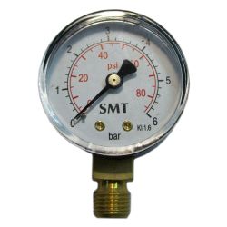 Манометр D   40 нижнее подключение 0 -   6 бар G1/4"  SMT