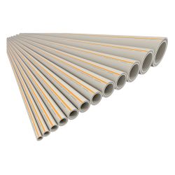 Труба армированная стекловолокно   32  PN 20 (4м) PP-RCT серый Faser Hot  FV-PLAST