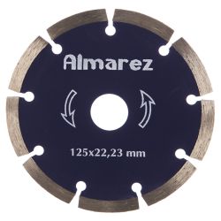 Круг отрезной алмазный 125 х 22 сегм. сухая резка ALMAREZ