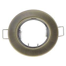 Светильник точечный MR16 GU5.3 DL90 30/80мм плоский черн.бронза  ECOLA