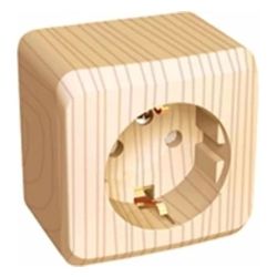 Розетка 1-ая о/п с/з з/ш SCHNEIDER ELECTRIC Этюд сосна