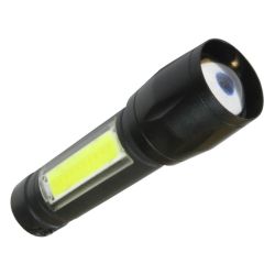 Фонарь аккум. Ас1011Lith черный  КОСМОС