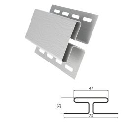 Профиль соединительный (H) для сайдинга  GRAND LINE серый 3,0м