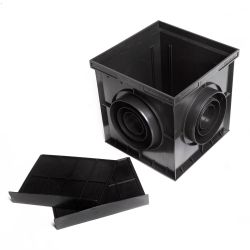 Дождеприемник водоотводный пластиковый 200х200х197мм в сборе  AQUASTOK